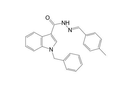 1-benzylindole-3-carboxylic acid, (p-methylbenzylidene)hydrazide