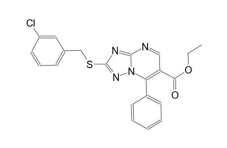 [1,2,4]triazolo[1,5-a]pyrimidine-6-carboxylic acid, 2-[[(3-chlorophenyl)methyl]thio]-7-phenyl-, ethyl ester