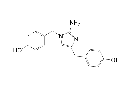4-[[2-amino-1-(4-hydroxybenzyl)imidazol-4-yl]methyl]phenol