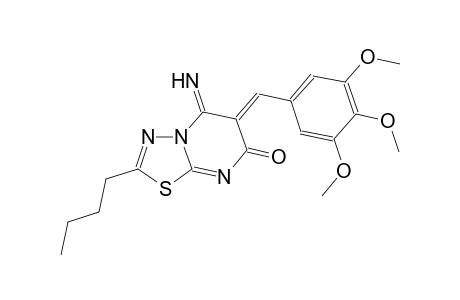 7H-[1,3,4]thiadiazolo[3,2-a]pyrimidin-7-one, 2-butyl-5,6-dihydro-5-imino-6-[(3,4,5-trimethoxyphenyl)methylene]-, (6Z)-