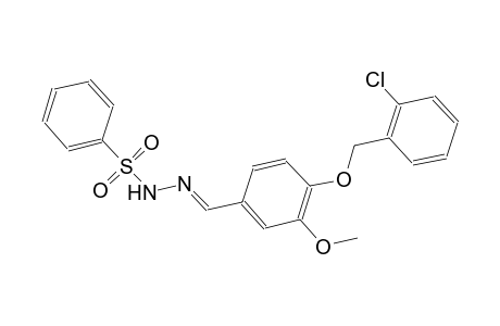 N'-((E)-{4-[(2-chlorobenzyl)oxy]-3-methoxyphenyl}methylidene)benzenesulfonohydrazide