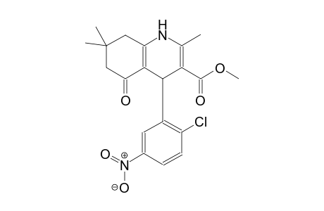 3-quinolinecarboxylic acid, 4-(2-chloro-5-nitrophenyl)-1,4,5,6,7,8-hexahydro-2,7,7-trimethyl-5-oxo-, methyl ester