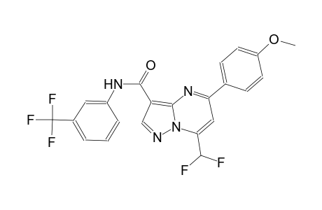 7-(difluoromethyl)-5-(4-methoxyphenyl)-N-[3-(trifluoromethyl)phenyl]pyrazolo[1,5-a]pyrimidine-3-carboxamide