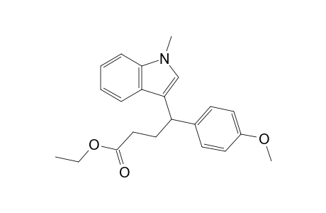 ethyl 4-(4-methoxyphenyl)-4-(1-methyl-1H-indol-3-yl)butanoate