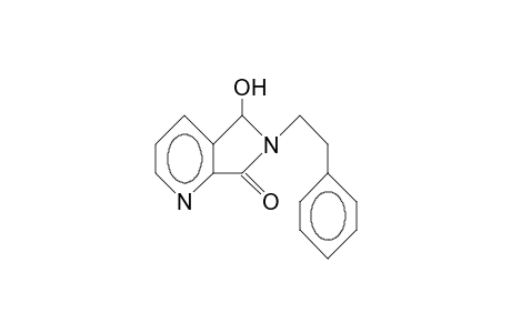 5,6-Dihydro-5-hydroxy-6-(2-phenyl-ethyl)-pyrrolo(3,4-B)pyridin-7-one