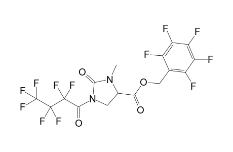 Pentafluorobenzyl N(1)-heptafluorobutyryl-2-oxo-N(3)-methylimidazolidinecarboxylate