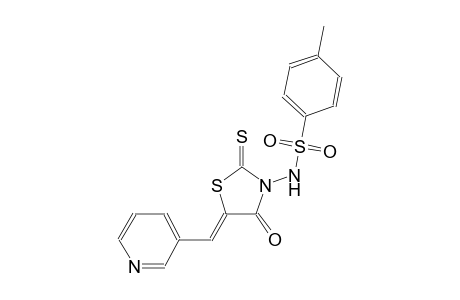 4-methyl-N-[(5Z)-4-oxo-5-(3-pyridinylmethylene)-2-thioxo-1,3-thiazolidin-3-yl]benzenesulfonamide