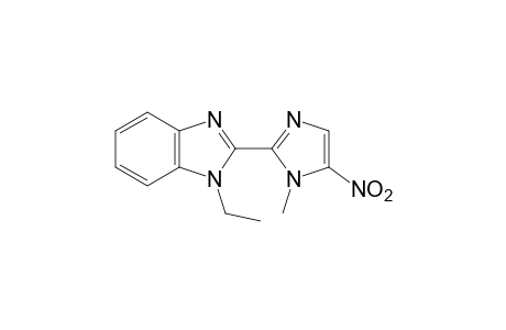 1-ethyl-2-(1-methyl-5-nitro-2-imidazolyl)benzimidazole
