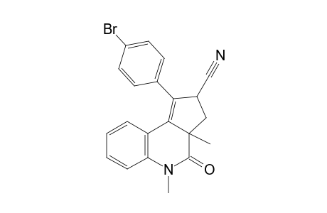 1-(4-Bromophenyl)-3a,5-dimethyl-4-oxo-3,3a,4,5-tetrahydro-2H-cyclopenta[c]quinoline-2-carbonitrile