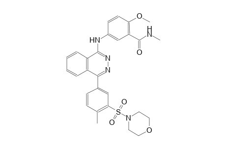 2-methoxy-N-methyl-5-({4-[4-methyl-3-(4-morpholinylsulfonyl)phenyl]-1-phthalazinyl}amino)benzamide