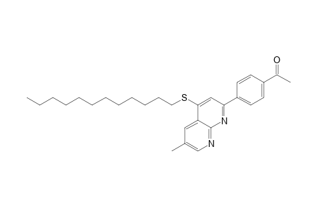 1-{4-[4-(Dodecylsulfanyl)-6-methyl[1,8]naphthyridin-2-yl]phenyl}ethan-1-one
