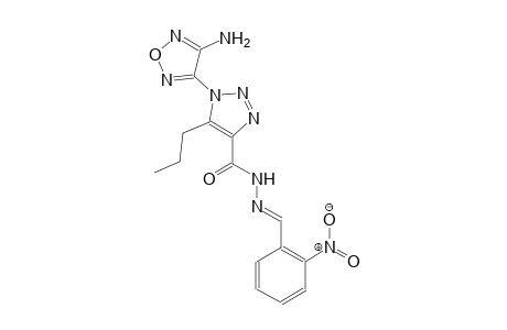 1-(4-amino-1,2,5-oxadiazol-3-yl)-N'-[(E)-(2-nitrophenyl)methylidene]-5-propyl-1H-1,2,3-triazole-4-carbohydrazide
