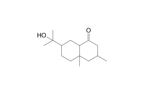 3,4a-dimethyl-7-(2-oxidanylpropan-2-yl)-2,3,4,5,6,7,8,8a-octahydronaphthalen-1-one