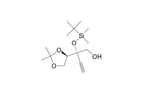 2(S)-2-(tert-Butyldimethylsilyloxy)-2-[(4R)-2,2-dimethyl-1,3-dioxolan-4-yl]-3-butyn-1-ol