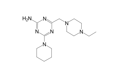 1,3,5-triazin-2-amine, 4-[(4-ethyl-1-piperazinyl)methyl]-6-(1-piperidinyl)-