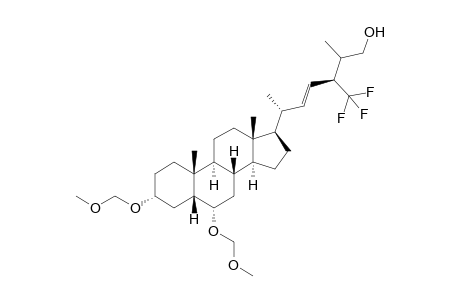 (24S,22E)-3.alpha.,6.alpha.-Bis(methoxymethoxy)-24-(trifluoromethyl)-5.beta.-cholestan-22-en-26-ol