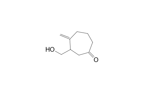 Cycloheptanone, 3-(hydroxymethyl)-4-methylene-, (.+-.)-