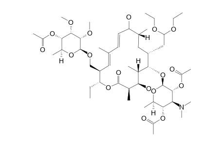 2-[BETA]-METHYL-3-EPI-9-HYDRO-2',4',4''-TRI-O-ACETYLDESMYCOSIN-20-DIETHYLACETAL