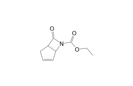 (+-)-6-Aza-6-ethoxycarbonylbicyclo[3.2.0]hept-3-en-7-one