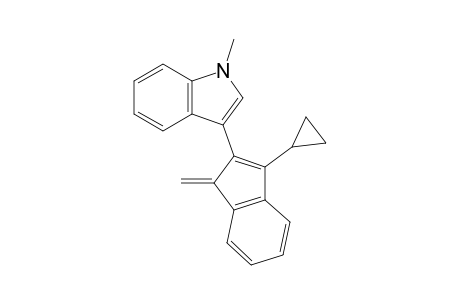 3-[(11E)-1-Methylidene-3-cyclopropyl-1H-inden-2-yl]-1-methyl-1H-indole