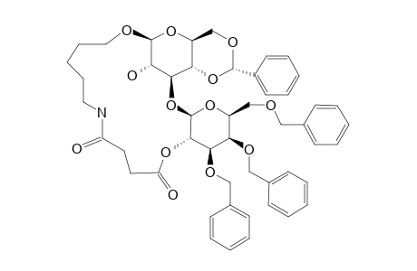 5-AMINOPENTYL-3,4,5-TRI-O-BENZYL-2-O-(3-CARBOXYPROPIONYL)-BETA-D-GALACTOPYRANOSYL-(1->3)-4,6-O-BENZYLIDENE-BETA-D-GLUCOPYRANOSIDE-PI-LACTAM
