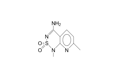 4-Amino-1,7-dimethyl-pyrido(2,3-C)(1,2,6)thiadiazine 2,2-dioxide