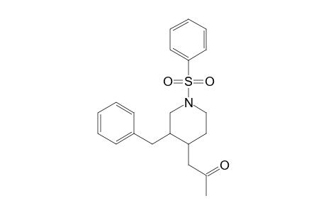 1-PHENYLSULFONYL-4-(2-OXOPROPYL)-5-BENZYLPIPERIDINE;MAJOR-DIASTEREOISOMER