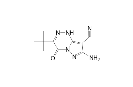 Pyrazolo[5,1-c][1,2,4]triazine-8-carbonitrile, 7-amino-3-(1,1-dimethylethyl)-1,4-dihydro-4-oxo-