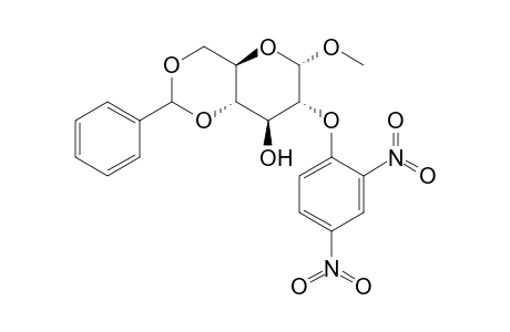 Methyl 4,6-O-benzylidene-2-O-(2,4-dinitrophenyl)-alpha-D-glucopyranoside