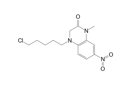 4-(5-Chloranylpentyl)-1-methyl-7-nitro-3H-quinoxalin-2-one