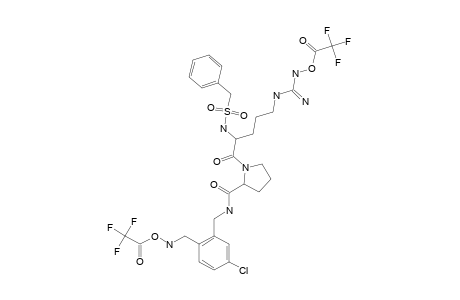 BENZYLSULFONYL-D-ARGININYL-PROLINE-(2-AMINOMETHYL-5-CHLOROBENZYL)-AMIDE_BIS_(TRIFLUOROACETATE)