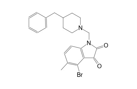 1H-indole-2,3-dione, 4-bromo-5-methyl-1-[[4-(phenylmethyl)-1-piperidinyl]methyl]-
