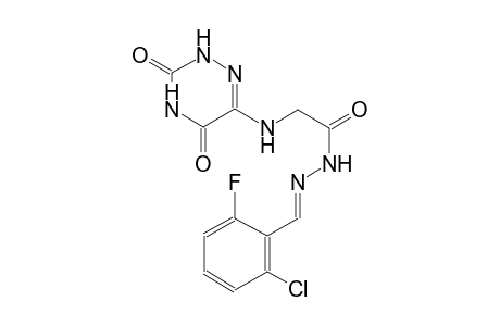 acetic acid, [(2,3,4,5-tetrahydro-3,5-dioxo-1,2,4-triazin-6-yl)amino]-, 2-[(E)-(2-chloro-6-fluorophenyl)methylidene]hydrazide