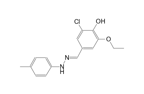 3-chloro-5-ethoxy-4-hydroxybenzaldehyde (4-methylphenyl)hydrazone