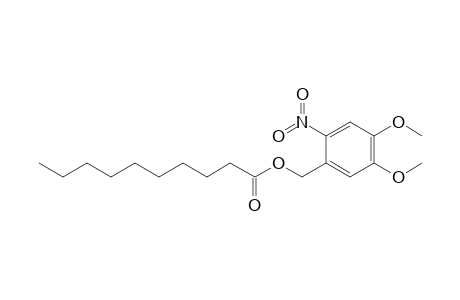 (4,5-dimethoxy-2-nitro-phenyl)methyl decanoate
