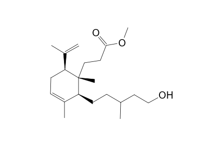 (1S,2S,6S)-Cyclohexenepropanoic acid, 2-(5-hydroxy-3-methylpentyl)-1,3-dimethyl-6-(1-methylethenyl)-, methyl ester