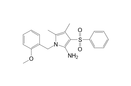 1H-Pyrrol-2-amine, 1-[(2-methoxyphenyl)methyl]-4,5-dimethyl-3-(phenylsulfonyl)-