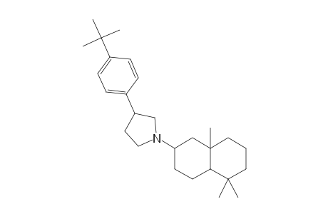 Pyrrolidine, 1-(decahydro-5,5,8a-trimethyl-2-naphthalenyl)-3-[4-(1,1-dimethylethyl)phenyl]-