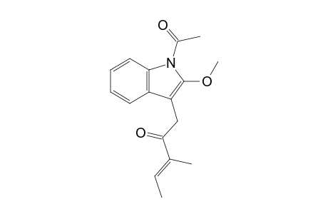(E)-1-(1-Acetyl-2-methoxyindol-3-yl)-3-methylpent-3-en-2-one