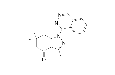 Indazol-4-one, 3,6,6-trimethyl-1-phthalazin-1-yl-1,5,6,7-tetrahydro-