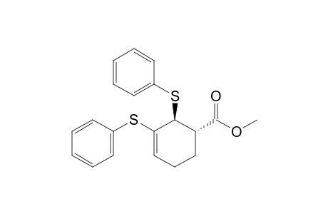 trans-Methyl 2,3-bis(phenylthio)-3-cyclohexenecarboxylate