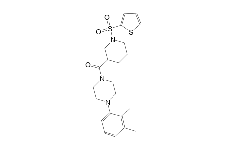 1-(2,3-dimethylphenyl)-4-{[1-(2-thienylsulfonyl)-3-piperidinyl]carbonyl}piperazine