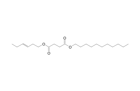 Succinic acid, trans-hex-3-enyl undecyl ester