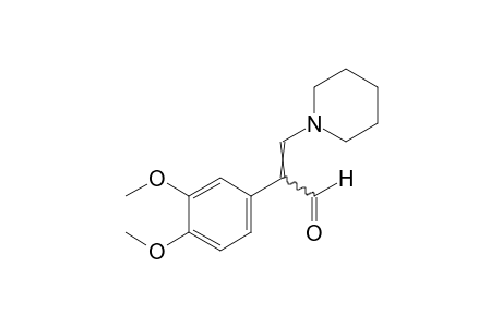 alpha-(3,4-dimethoxyphenyl)-1-piperidineacrolein