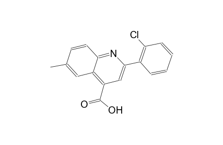 2-(2-chlorophenyl)-6-methyl-4-quinolinecarboxylic acid