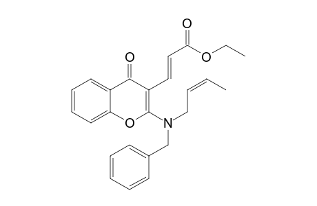 (E)-3-{2-[Benzyl-((Z)-but-2-enyl)-amino]-4-oxo-4H-chromen-3-yl}-acrylic acid ethyl ester