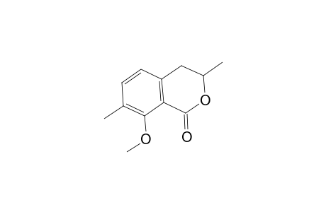 1H-2-Benzopyran-1-one, 3,4-dihydro-8-methoxy-3,7-dimethyl-, (R)-