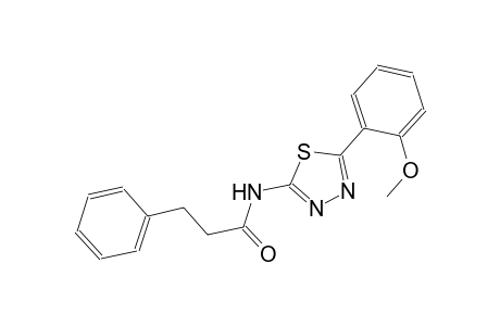N-[5-(2-methoxyphenyl)-1,3,4-thiadiazol-2-yl]-3-phenylpropanamide
