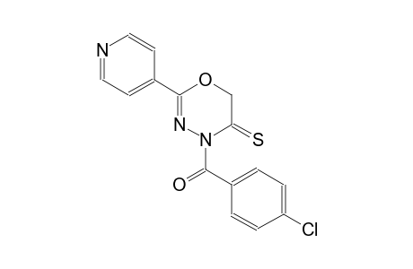 4-(4-chlorobenzoyl)-2-(4-pyridinyl)-4H-1,3,4-oxadiazine-5(6H)-thione