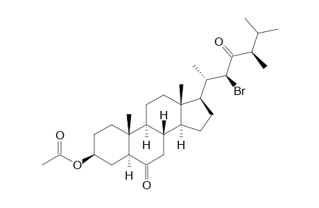 (22S,24R)-3.beta.-Acetoxy-22-bromo-24-methyl-5.alpha.-cholestan-6,23-dione